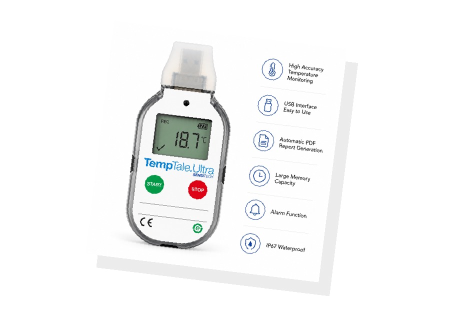 TempTale Ultra - WHO Pre-qualified Single Use Data Logger product view 2